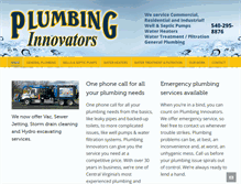 Tablet Screenshot of plumbinginnovators.com